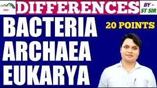 Archaea, Bacteria and Eukarya Differences in Hindi | Three Domains Of Life|Carl Woese Classification