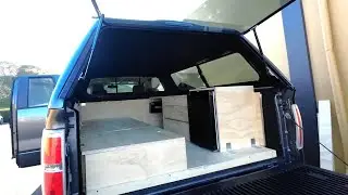 TRUCK CAMPING BUILD WITH CUSTOM CABINETS