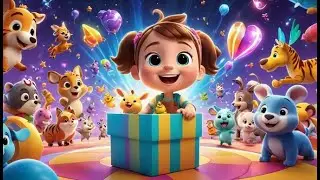 Max Monkey Opens a Box | Surprise Discovery Song for Kids | Nursery Rhymes in English