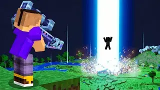 Destru&iacute; el MUNDO de MI AMIGO con UN L&Aacute;SER OBITAL en Minecraft!