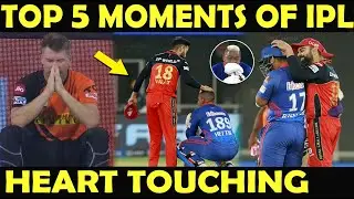 IPL 2021 : TOP 5 Heart Touching Moments | Respect | Emotional Video | Sportsmanship | FairPlay