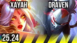 XAYAH & Rakan vs DRAVEN & Pyke (ADC) | KR Master | 25.24