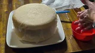 Cloth binding a cheddar cheese