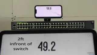 Homelab Ruckus ICX7450-48P decibel measure boot process and stabilization
