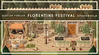 Florentine Festival |  NEW Castle Brick Custom Designs | ACNH Exterior Speedbuild on HHP