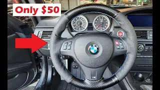 Лучший мод за 50 долларов! Чехол на руль для BMW E9X M3