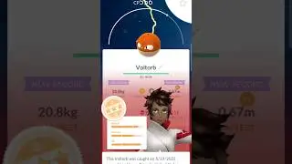Pok&eacute;monGo Shado Raid: Rescuing, & Evolving Pok&eacute;mon Voltorb to Pok&eacute;mon Electrode from a Shadow Raid