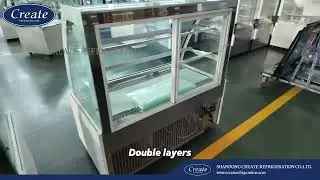 Create curved glass cake showcase #bakery #cooler #chiller #supermarket #cakes #fridge
