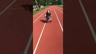 my spina bifida warrior millie 10m push test at ladywell arena