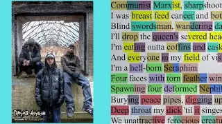 Rhyme Asylum - Poison Penmanship (Rhyme Scheme) Highlighted