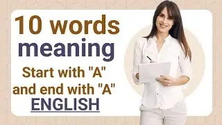 Start with A and end with A 10 words meaning in English to Hindi #rajshivam_study_point #words 