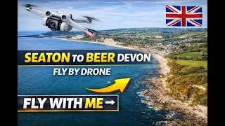 Seaton to Beer Devon fly by drone
