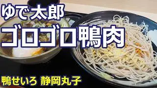 【ゆで太郎】大量鴨肉は正義！ゴロゴロ大量鴨肉が嬉しい！鴨せいろ 静岡丸子【蕎麦】 #立食いそば #ゆで太郎 #静岡