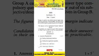 🔥Bbmku minor math sem-1 | #2025 #exam #bbmku #dhanbad #bsc #maths #youtube #viral #shorts #trending