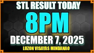 Stl Result Today [8pm MINDANAO DECEMBER 7, 2025] Pcso Lotto