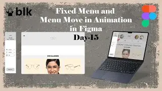 Day-15 | 30 days 30 Figma Tricks |Fixed Menu and Menu Move in Animation | #figma #figmatutorial