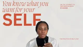 YOU DO KNOW(constantly making the conscious decision of choosing self). #selflove #selfgrowth