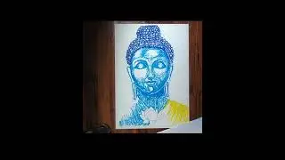 #shorts !! Lord Buddha drawing with oil pastel!! how to draw Gautam Buddha easy drawing