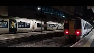British Rail Class 387 #387118/#387119 leaving London Kings Cross
