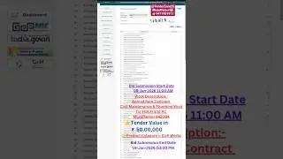 Civil Maintenance and Plumbing Work for HBCH and RC Muzaffarpur 842004@TENDERZONE25👉 19/01/2026