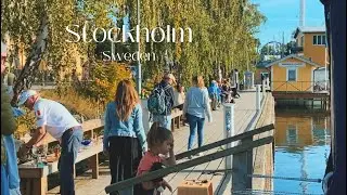 Late Summer Day in the Capital City of Sweden | Raw Footage