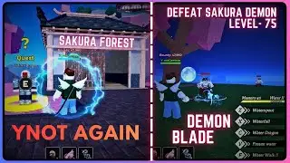 Demon Blade | Defeat Sakura Demon Level 75 for SAKURA FOREST | #trending #roblox #games #gameplay