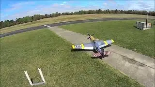 Electric GS P 51 B 1st test flt  of Ramoser Varioprop 22 6 16 youtube