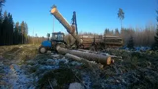 MTZ 820 winter logging