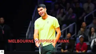 CARLOS ALCARAZ UNDERCOVER PRANK AT AUSTRALIAN OPEN