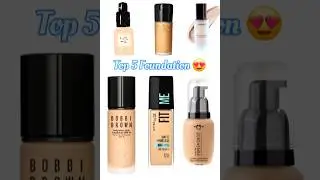 Top 5 Foundation | Best Foundation #foundation #makeup #wedding #bridalmakeup #shorts