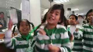 Thai Tims in the ticket office at Celtic Park.