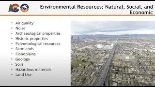 CDOT TETP Insights: Environmental Resources - Natural, Social, and Economic
