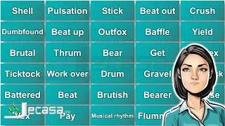 English Vocabulary - Lesson 88 | Beat back, Bearer, Bearing, Beastly, Beat | Synonyms