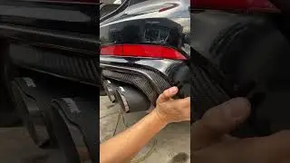 Audi A6 modified carbon fiber rear diffuser!