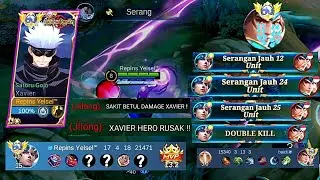SATU HIT !!!🔥🔥Xavier Lock Jilong Dari Jarak Jauh | Serangan Jauh Unit🔥Gameplay Xavier One Hit | Mlbb