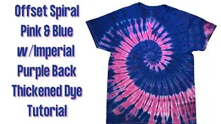 Tie-Dye Pattern: Offset Spiral Thickened Dye