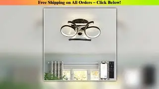 Modern ceiling fan with light Lamps for room kitchen living room balcony invisible fan blade