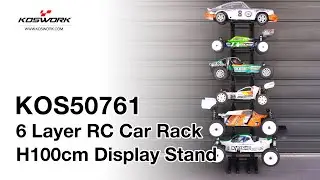 Koswork 6 Layer RC Car Rack H100cm Display Stand KOS50761