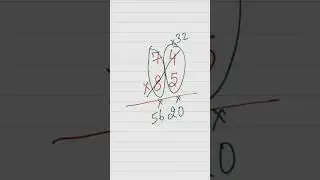 Multiplication Trick of 2 digit Numbers - 74 and 85 #multiplication #math