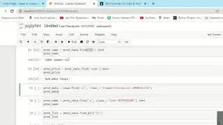 web scraping with python using BeautifullSoup libraries