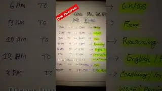ssc gd time table/ssc gd study plan #shortvideo #viral #trending #ssc