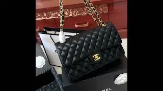 blackpink same  Chanel bag Chanel Pre-Owned Double Flap Medium Shoulder Bag Cheap and high quality