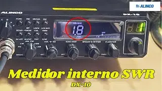 58.Alinco DX-10 medidor interno SWR.