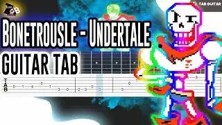 Undertale - bonetrousle Guitar Tutorial Tab