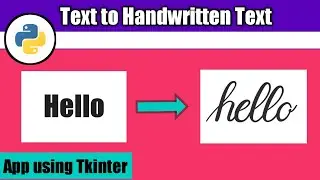 Text to Handwritten Text Converter #Python App | Tutorial with #Code | #PyWhatKit