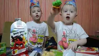 Открываем Свит боксы angry birds. Злые птички. ЭНГРИ БЁРДЗ. Sweet box
