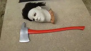 Halloween H20 Michael Myers Fire Axe Prop Costume Mask