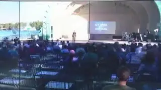 Hundreds rally for Israel in downtown Orlando