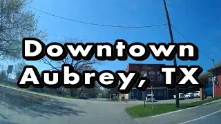 Driving Downtown Aubrey, TX (Dash Cam)