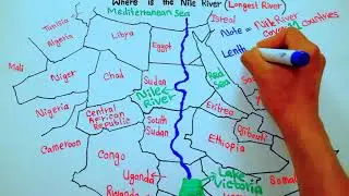 Where is the Nile River located on map / Map of the River Nile || 5min Knowledge